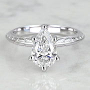 2.00 CT Pear Cut Lab Grown Diamond Engagement Ring Mapple Gems